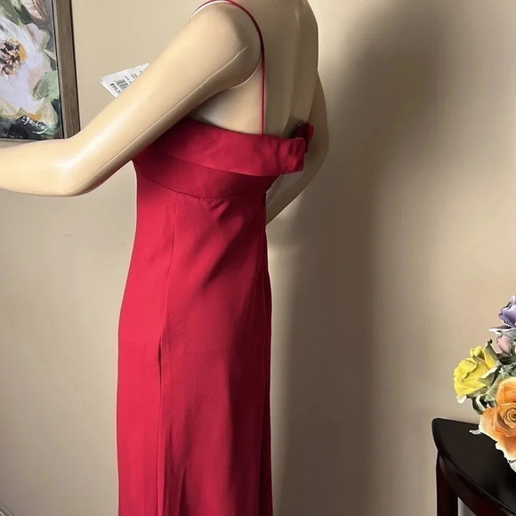Y2K MICHEALANGELO dress size 6.NWT, red,maxi,fitted,lined,classy,spaghetti strap - Picture 9 of 16